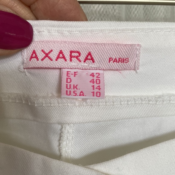Axara Paris White Bell Bottom Pant Size 10 - Picture 5 of 12